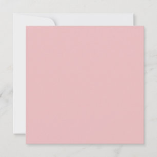 Carte Boho Chic Rose Couleur Uni