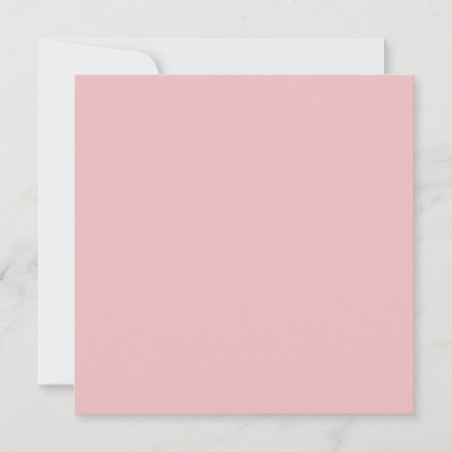 Carte Boho Chic Rose Couleur Uni (Devant)