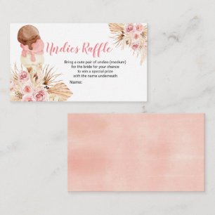 Carte Boho Ice Cream Undies Raffle Enveloppe Card