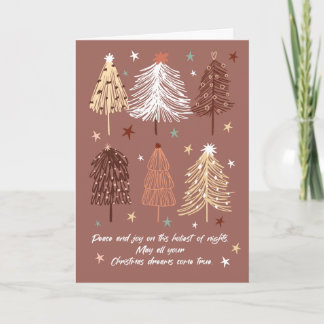 Carte Boho Joyeux Noël / Nouvel An