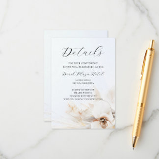 Carte Boho Neutral Floral Détails