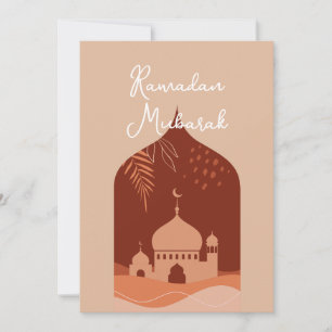 Carte Boho Ramadan Moubarak