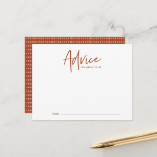 Carte Boho Script Baby shower Conseils