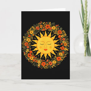 Carte Boho Spirituel Soleil Mignon Bohémien Céleste Hipp