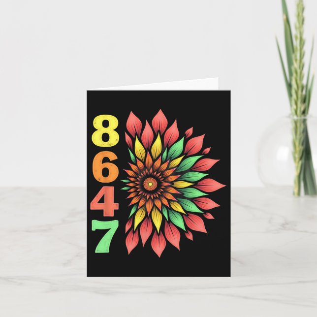 Carte Boho Style 86 47 Trump Pas Mon Président 1 (Devant)