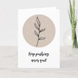 Carte Boho Style Floral Greeting Card Design délicat