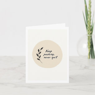 Carte Boho Style Floral Salutation Get Well Card
