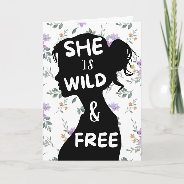 Carte Boho Whimsical Greeting Card (Devant)