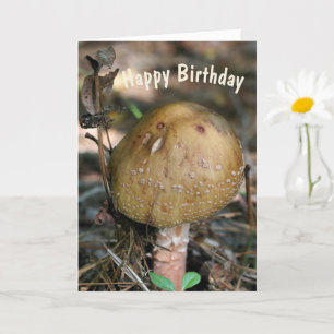 Carte Bois Champignons Nature Anniversaire 