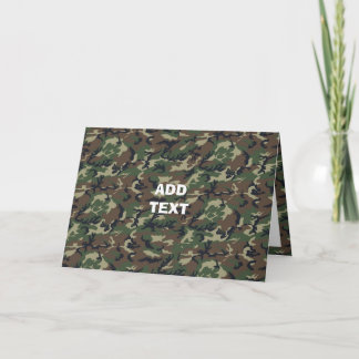 Carte Bois de Camouflage