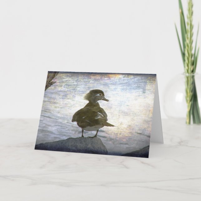 Carte Bois Duck Hen (Devant)