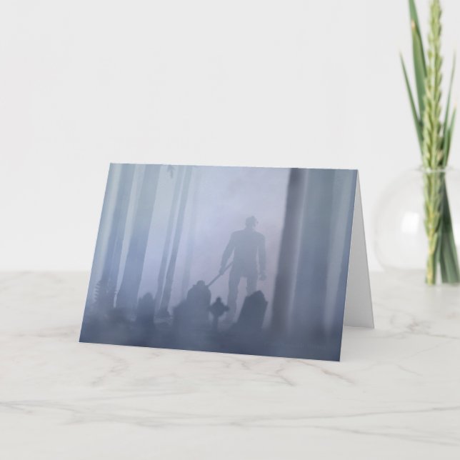 Carte Bois éffrayants Halloween (Devant)