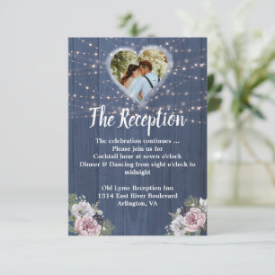 Carte Bois Rustique Photo Mariage Réception