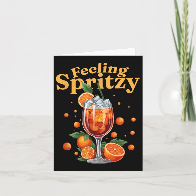 Carte Boisson d'été Spritz Tail Feeling Spritzy Party  (Devant)