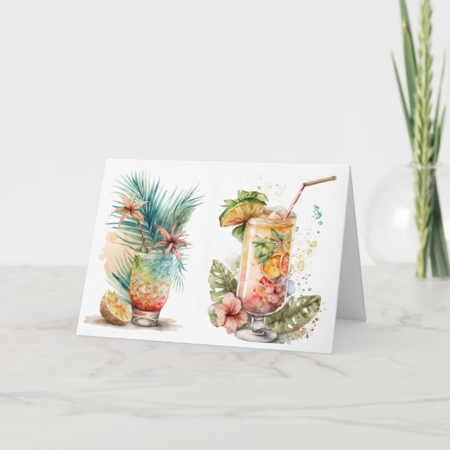 Carte Boissons d'anniversaire (Devant)