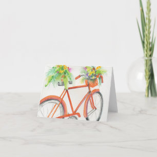 Carte Boîte à fleurs à vélo
