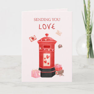 Carte Boîte aux lettres mignonne Salutation joyeuse Sain