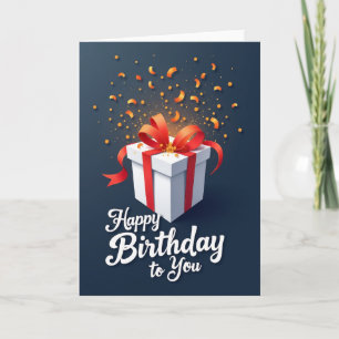 Carte Boîte-Cadeau Joyeuse