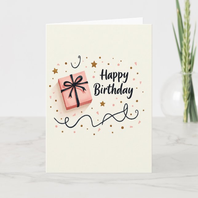 Carte Boîte Cadeau Joyeux (Devant)