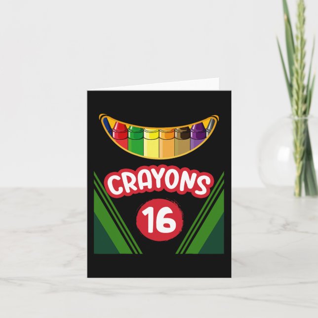 Carte Boîte de crayons amusante Enseignant Élève Équipe  (Devant)