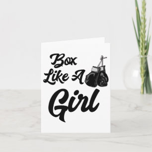 Carte Boîte Drôle Comme Une Fille T Chemise T Gant De Bo