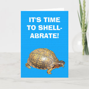 Carte Boîte Est Tortue Drôle Personnalisable Anniversair