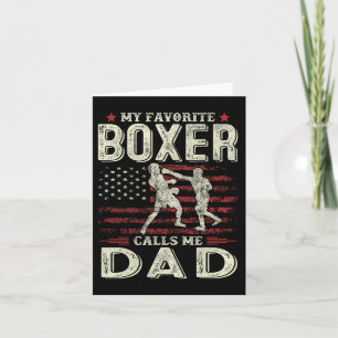 Carte Boîte Favorite Boxer de la Fête des Pères M'appell