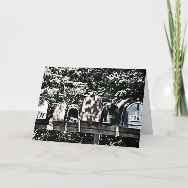 Carte Boîtes aux lettres sur le vignoble Salutation (Devant)