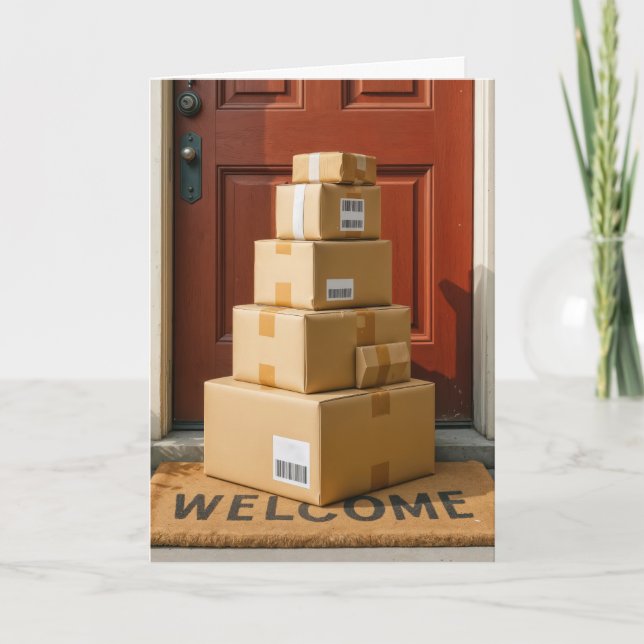 Carte Boîtes En Carton Pour Obtenir Un Humour Anniversai (Devant)