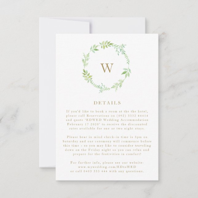 Carte Boîtier de courroie verte automne (Devant)