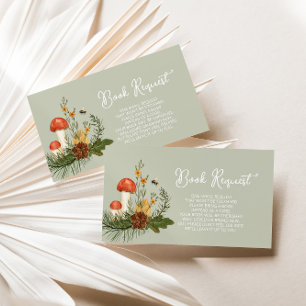 Carte Boîtier de demande de Baby shower de champig