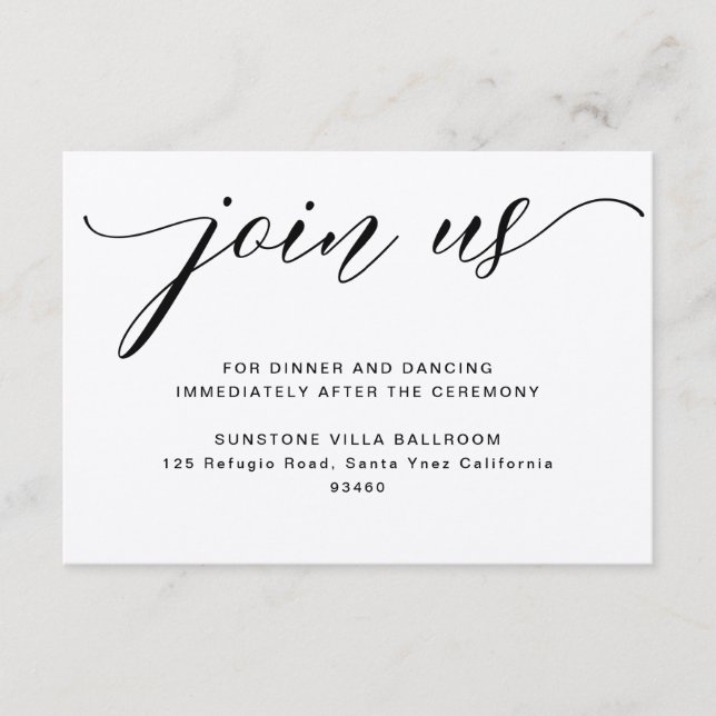 Carte Boîtier De Réception De Mariage Rustique Kra (Devant)