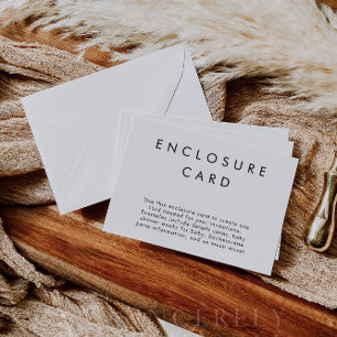 Carte boîtier minimale moderne HARLOW