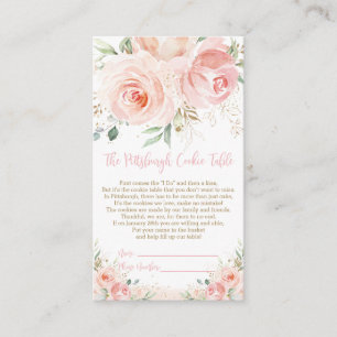 Carte Boîtier Rose Floral Or