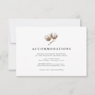 Carte Boîtier Rustic Cotton Accommodation