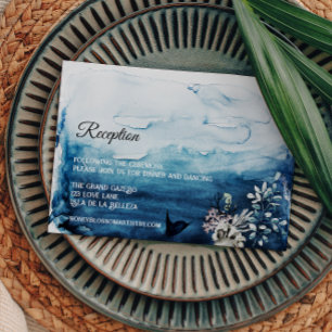 Carte Boîtier Rustique Ocean Wedding