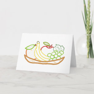 Carte Bol de fruits à vie fixe
