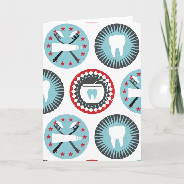 Carte Bold Dentistry Pattern (Devant)