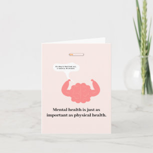 Carte Bold Santé Mentale   soyez gentil avec votre espri