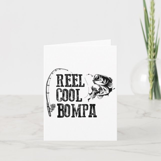 Carte Bompa Fishing Reel Cool Bompa Drôle cadeau (Devant)