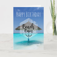 Bon à rien de plage avec l'anniversaire couvert de