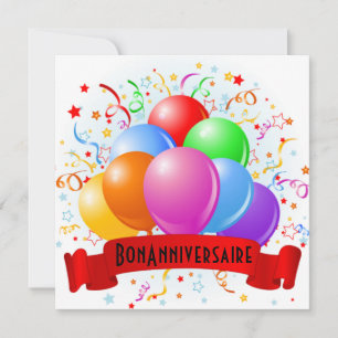 Carte Bon Anniversaire Français Anniversaire