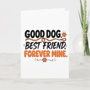 Carte Bon Chien Meilleur Ami Pour Toujours Mien Amoureux