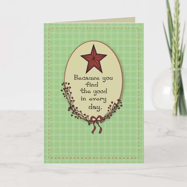 Carte Bon Dans Chaque Jour Pays Anniversaire (Devant)
