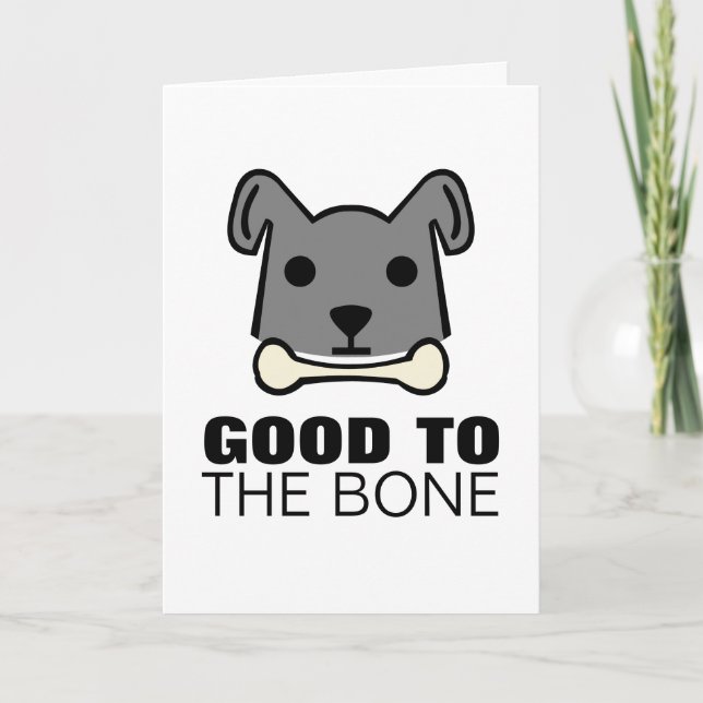 Carte Bon jusqu'à l'os, Chien (Devant)