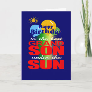 Carte Bon petit-fils d'anniversaire