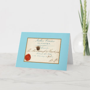 Carte Bon pour Almack's