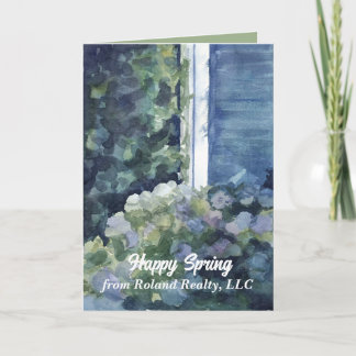 Carte Bon Printemps de l'agent immobilier Blue House