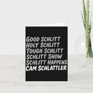 Carte Bon Schlitt Saint Schlitt Cam Schlittler Sarcastiq