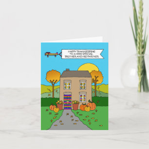 Carte Bon thanksgiving Brother et son partenaire